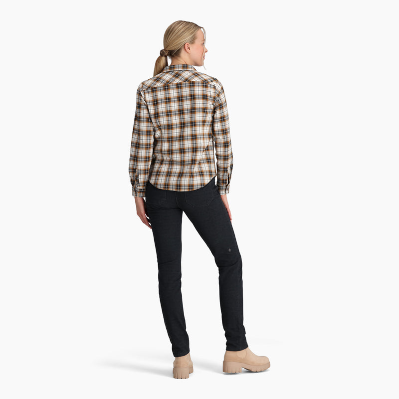 Women's Lieback Organic Cotton Flannel Long Sleeve Shirt